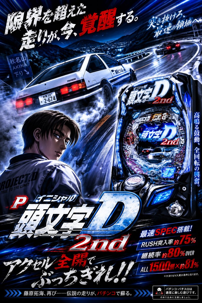 デジハネＰ頭文字Ｄ　せかんど