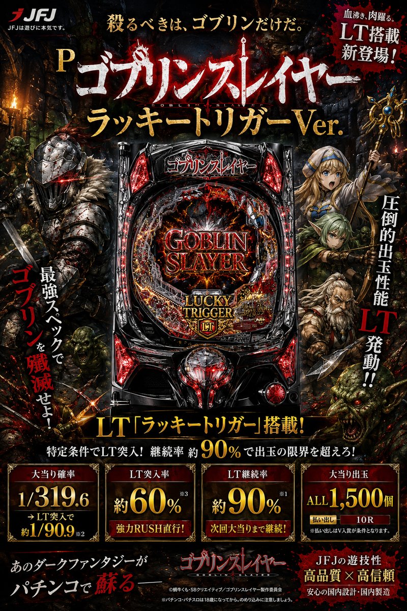Ｐゴブリンスレイヤー　ラッキートリガーＶｅｒ．