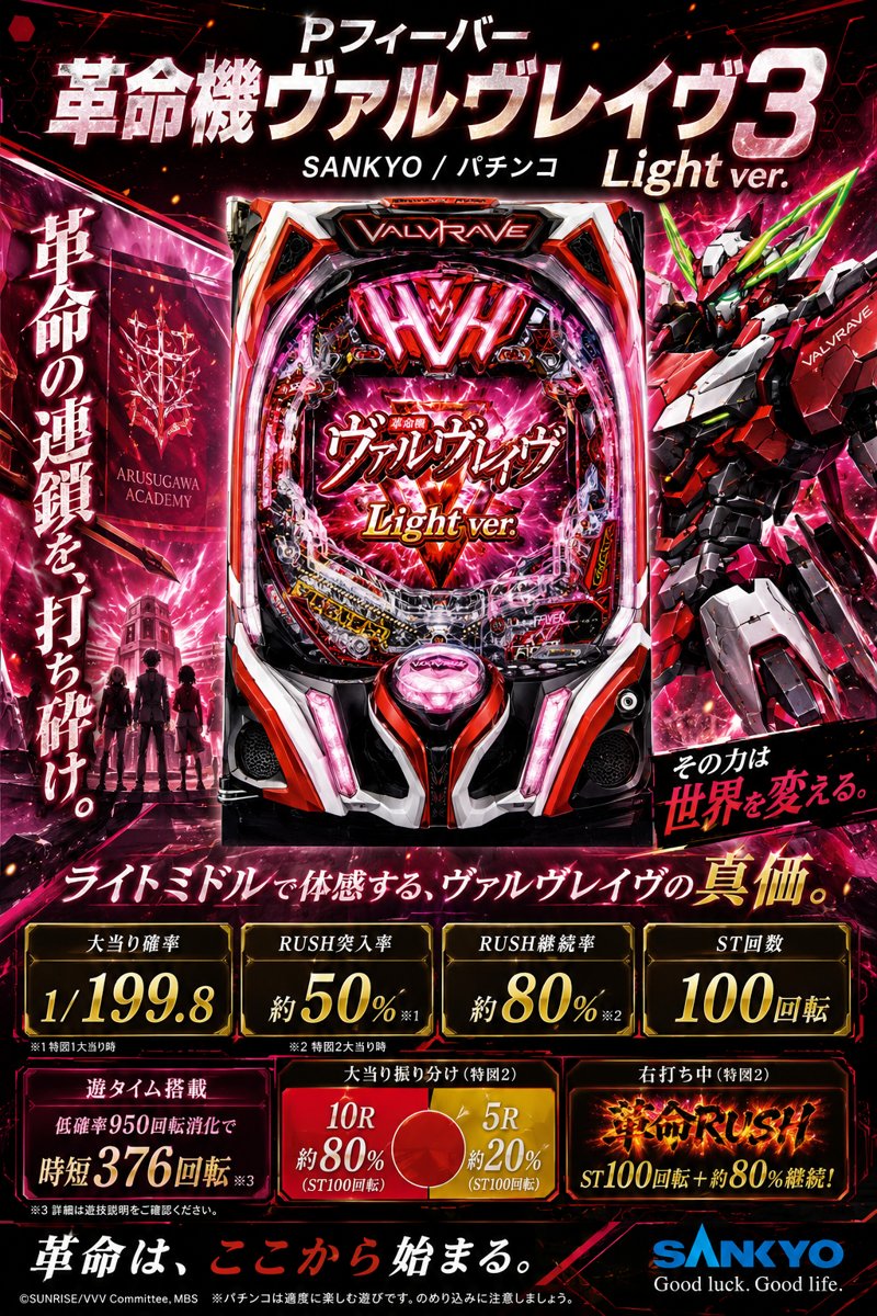 パチスロ　革命機ヴァルヴレイヴ