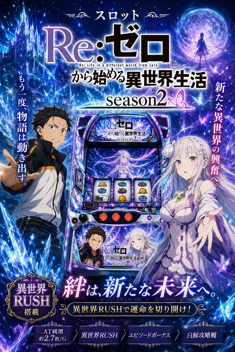 Ｐ　Ｒｅ：ゼロから始める異世界生活　ｓｅａｓｏｎ２　２４９ｖｅｒ．