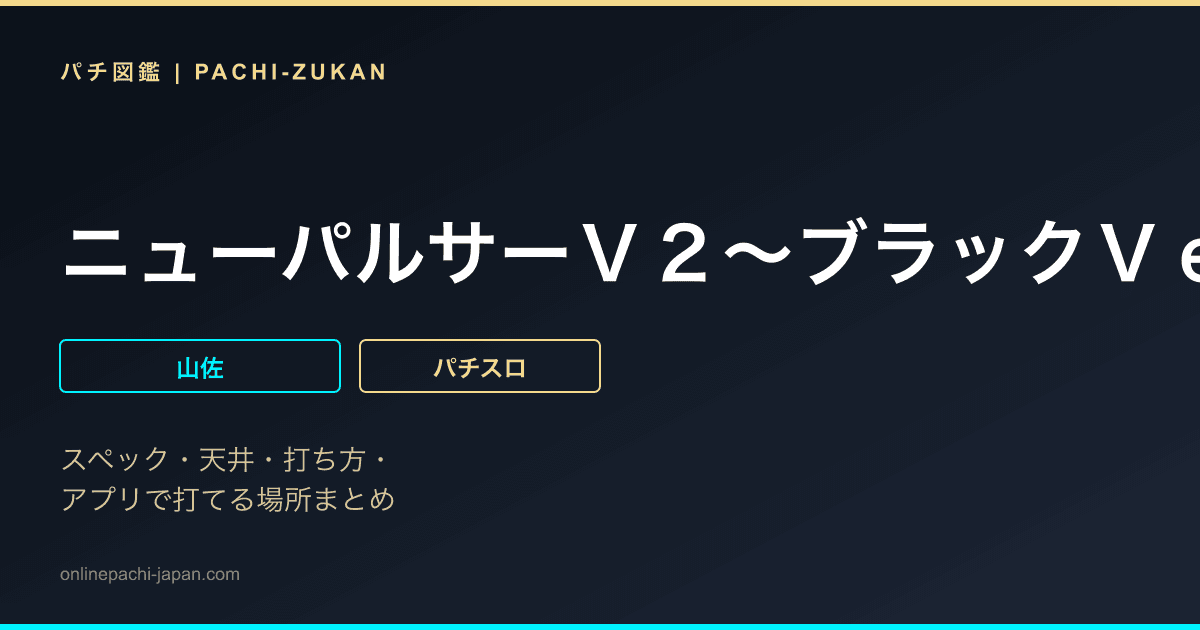 ニューパルサーＶ２〜ブラックＶｅｒ．〜