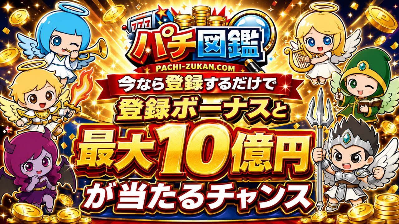 スロット天国 登録ボーナス＆最大10億円が当たるチャンス